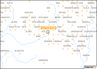 map of Amukoko