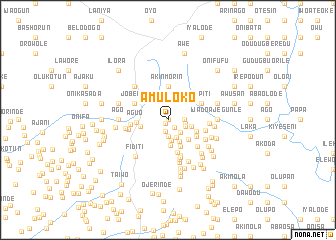 map of Amuloko