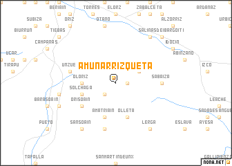 map of Amunarrizqueta