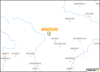 map of Amungini