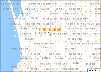 map of Amunugoda