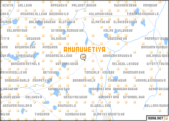 map of Amunuwetiya