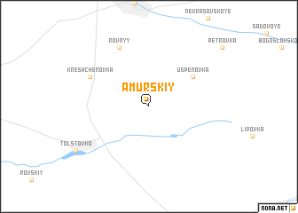 map of Amurskiy