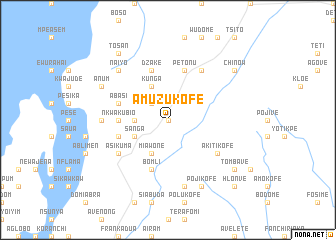 map of Amuzukofe