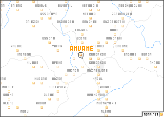 map of Amvame