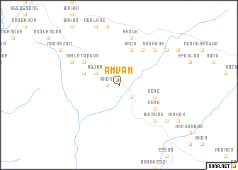 map of Amvam