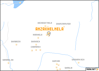 map of Amzakhel Mela