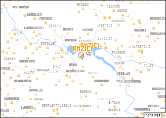 map of Amzići