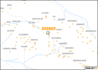 map of Anābān