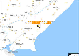 map of An Abhainn Dubh