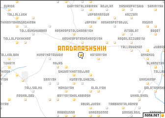 map of ‘Anadān ash Shīḩ