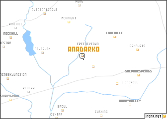 map of Anadarko