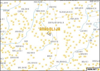 map of Anadolija