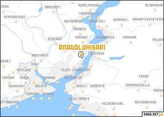 map of Anadoluhisarı