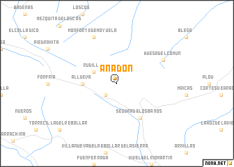 map of Anadón