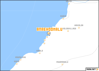 map of Anaehoomalu