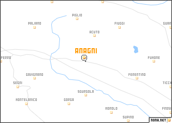 map of Anagni