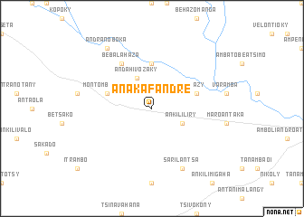 map of Anakafandre