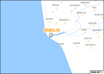 map of Anaklia