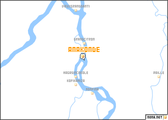 map of Ana Kondé