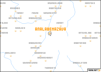 map of Analabemazava