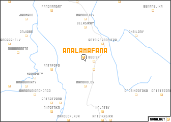 map of Analamafana