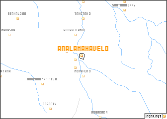 map of Analamahavelo