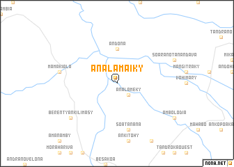 map of Analamaiky