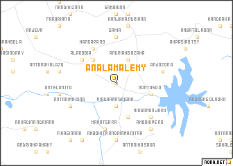 map of Analamalemy