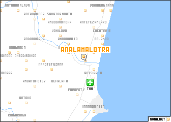 map of Analamalotra