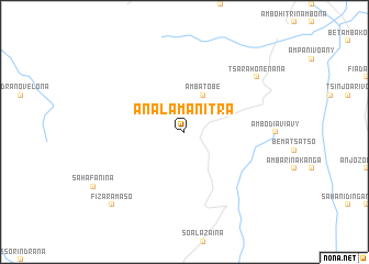 map of Analamanitra