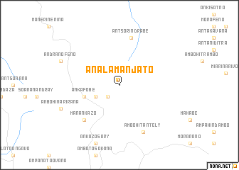 map of Analamanjato