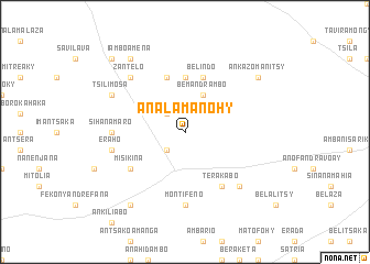 map of Analamanohy