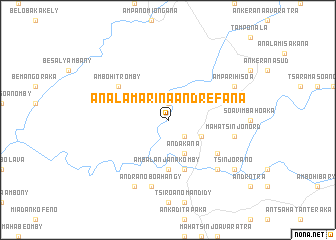 map of Analamarina Andrefana