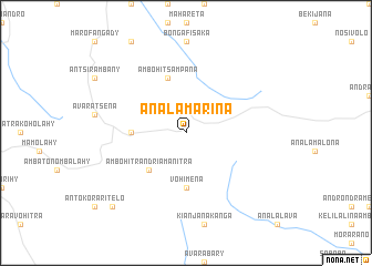 map of Analamarina