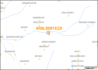 map of Analamateza