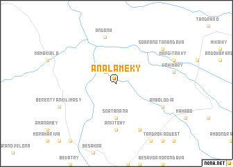 map of Analameky