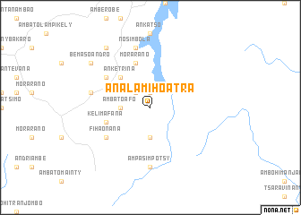 map of Analamihoatra