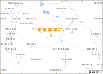 map of Analanamaty