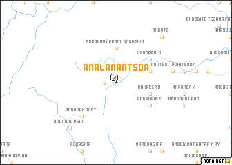 map of Analanantsoa