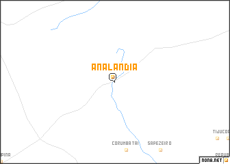 map of Analândia