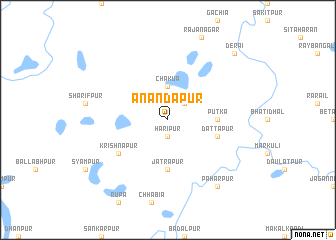 map of Ānandapur