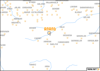 map of Anand