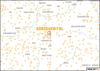 map of Anangūrai Tal