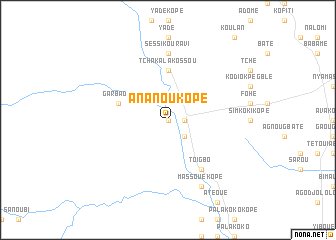 map of Ananoukopé
