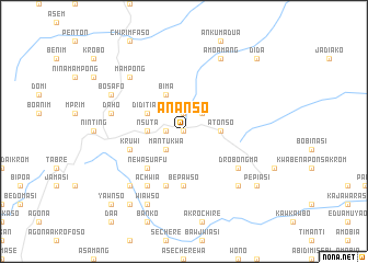 map of Ananso