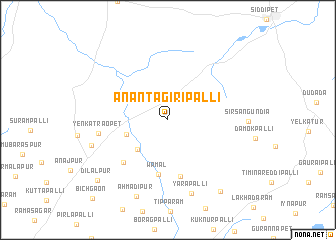map of Anantagiripalli