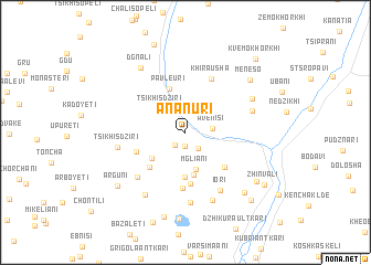 map of Ananuri