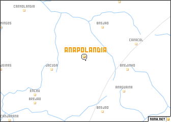 map of Anapolândia