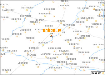 map of Anapolis